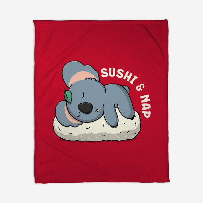 Sushi And Nap-None-Fleece-Blanket-Freecheese