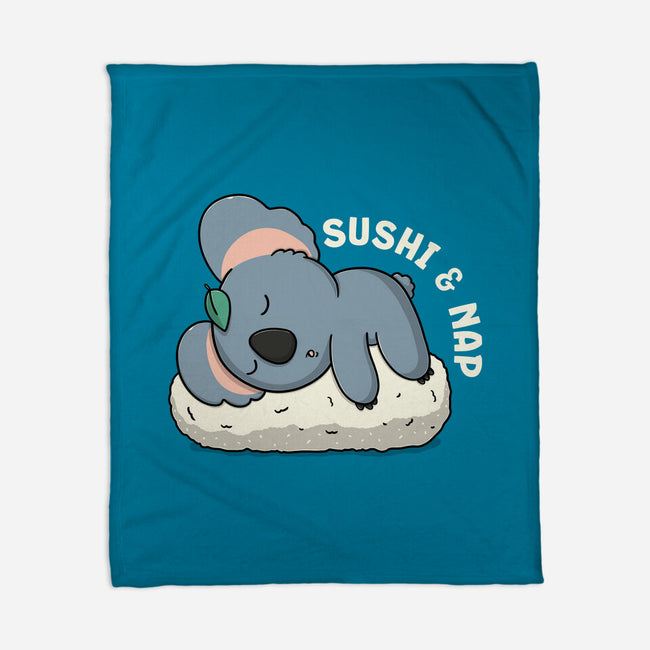 Sushi And Nap-None-Fleece-Blanket-Freecheese