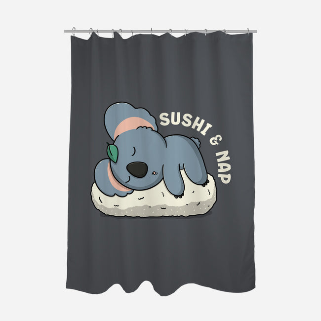 Sushi And Nap-None-Polyester-Shower Curtain-Freecheese