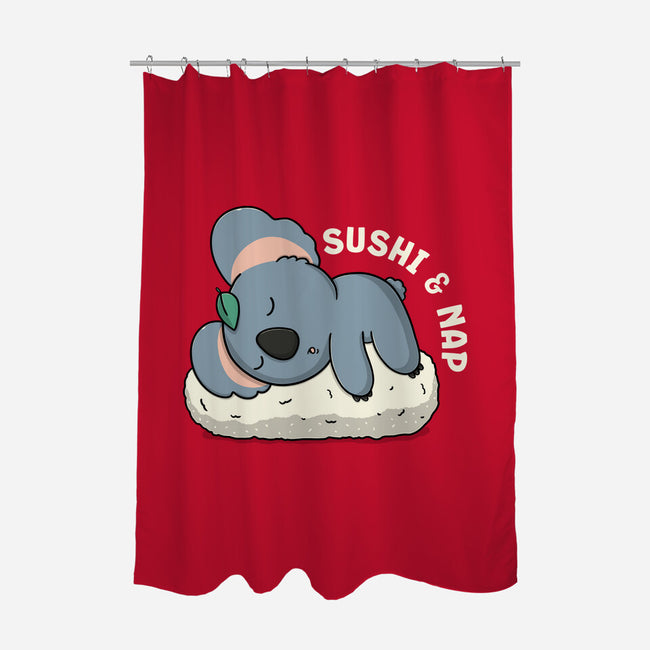 Sushi And Nap-None-Polyester-Shower Curtain-Freecheese
