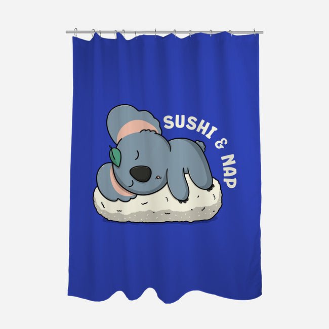 Sushi And Nap-None-Polyester-Shower Curtain-Freecheese