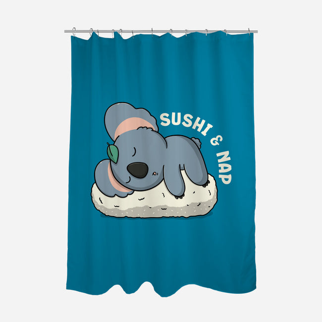 Sushi And Nap-None-Polyester-Shower Curtain-Freecheese