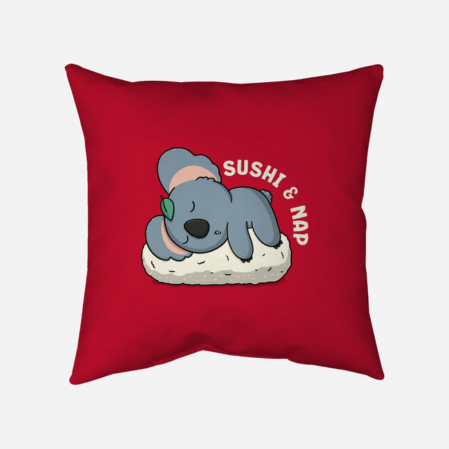 Sushi And Nap-None-Removable Cover w Insert-Throw Pillow-Freecheese