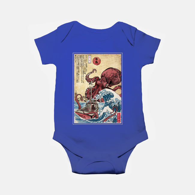 Hunting The Kraken In Japan-Baby-Basic-Onesie-DrMonekers
