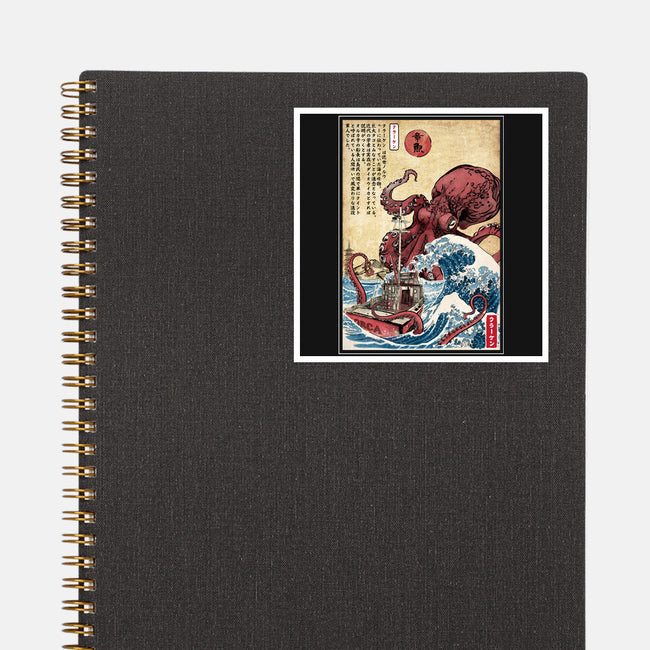 Hunting The Kraken In Japan-None-Glossy-Sticker-DrMonekers