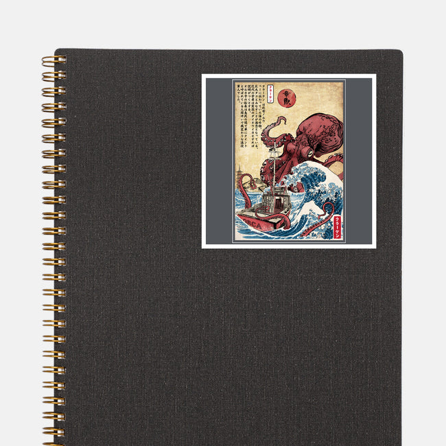 Hunting The Kraken In Japan-None-Glossy-Sticker-DrMonekers
