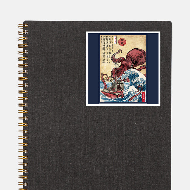 Hunting The Kraken In Japan-None-Glossy-Sticker-DrMonekers