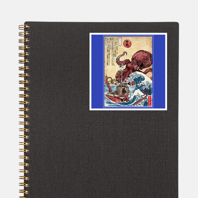 Hunting The Kraken In Japan-None-Glossy-Sticker-DrMonekers