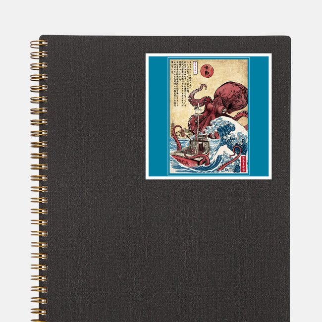 Hunting The Kraken In Japan-None-Glossy-Sticker-DrMonekers
