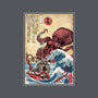 Hunting The Kraken In Japan-Womens-Fitted-Tee-DrMonekers