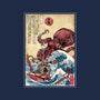 Hunting The Kraken In Japan-None-Fleece-Blanket-DrMonekers