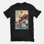 Hunting The Kraken In Japan-Womens-Fitted-Tee-DrMonekers