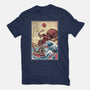 Hunting The Kraken In Japan-Womens-Fitted-Tee-DrMonekers