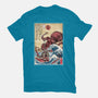 Hunting The Kraken In Japan-Womens-Fitted-Tee-DrMonekers