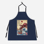 Hunting The Kraken In Japan-Unisex-Kitchen-Apron-DrMonekers