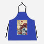 Hunting The Kraken In Japan-Unisex-Kitchen-Apron-DrMonekers