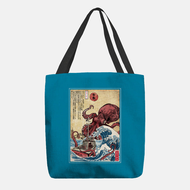 Hunting The Kraken In Japan-None-Basic Tote-Bag-DrMonekers