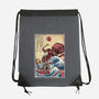 Hunting The Kraken In Japan-None-Drawstring-Bag-DrMonekers