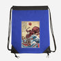 Hunting The Kraken In Japan-None-Drawstring-Bag-DrMonekers