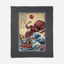 Hunting The Kraken In Japan-None-Fleece-Blanket-DrMonekers