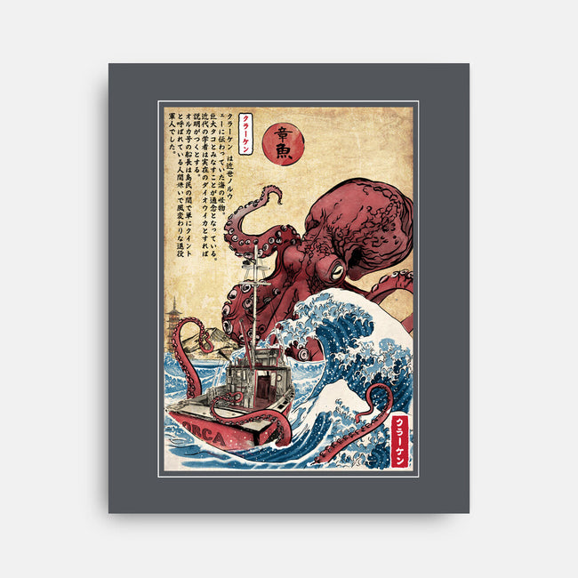 Hunting The Kraken In Japan-None-Stretched-Canvas-DrMonekers