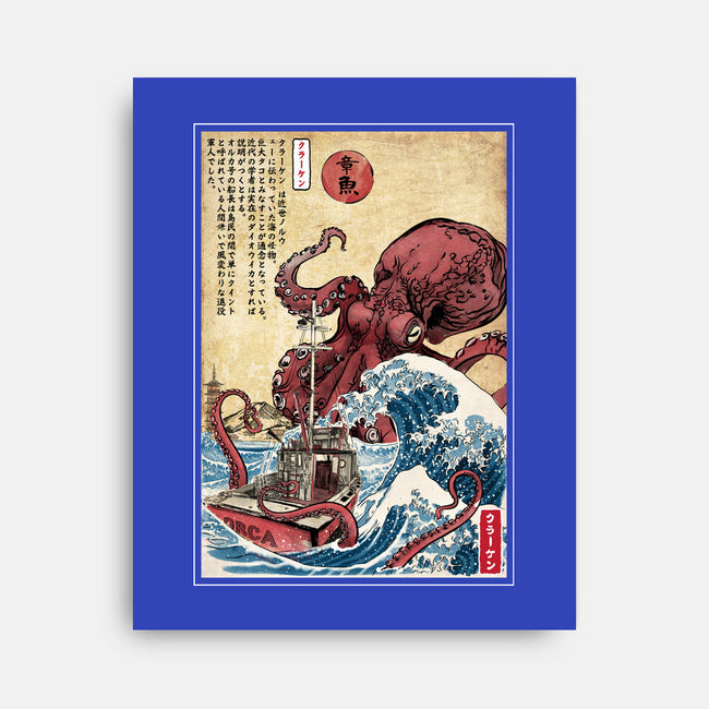 Hunting The Kraken In Japan-None-Stretched-Canvas-DrMonekers