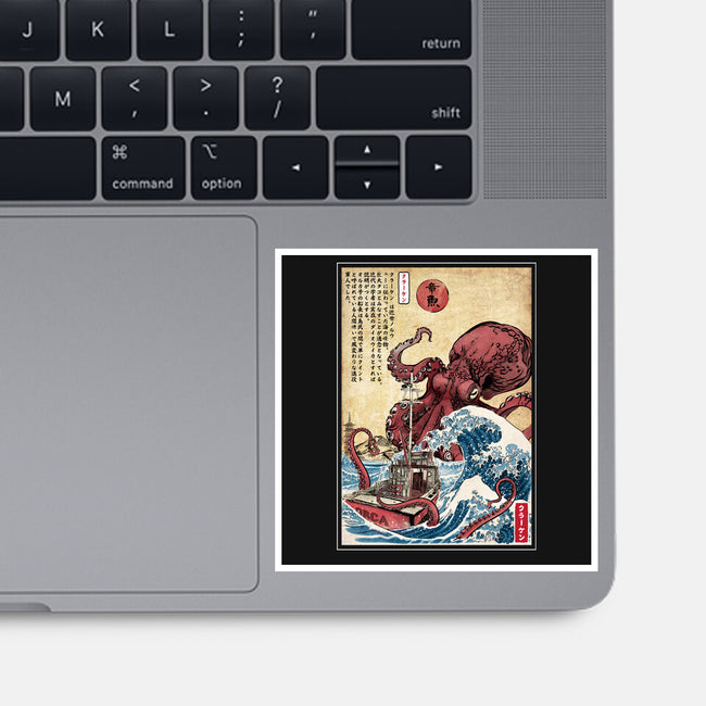 Hunting The Kraken In Japan-None-Glossy-Sticker-DrMonekers