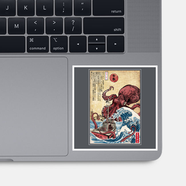 Hunting The Kraken In Japan-None-Glossy-Sticker-DrMonekers