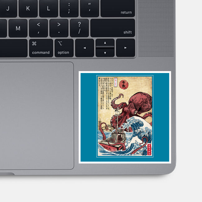 Hunting The Kraken In Japan-None-Glossy-Sticker-DrMonekers