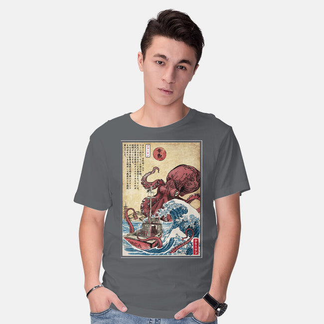 Hunting The Kraken In Japan-Mens-Basic-Tee-DrMonekers