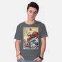 Hunting The Kraken In Japan-Mens-Basic-Tee-DrMonekers