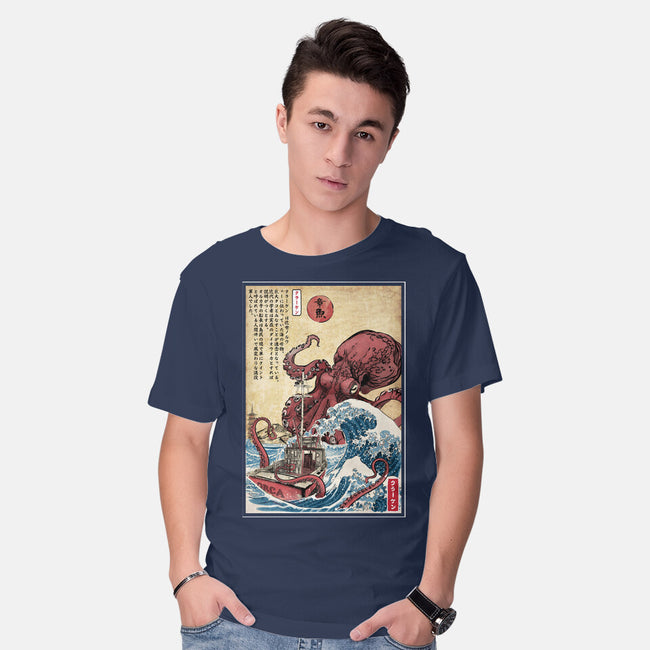 Hunting The Kraken In Japan-Mens-Basic-Tee-DrMonekers