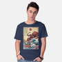 Hunting The Kraken In Japan-Mens-Basic-Tee-DrMonekers