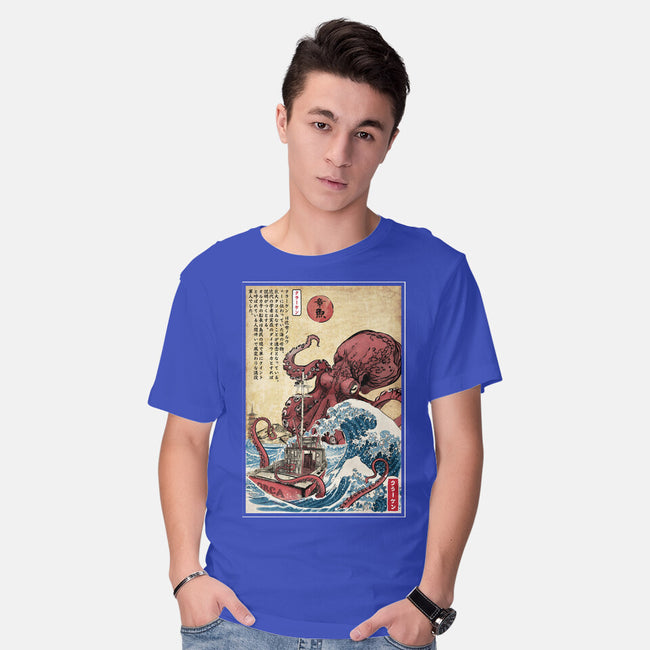 Hunting The Kraken In Japan-Mens-Basic-Tee-DrMonekers