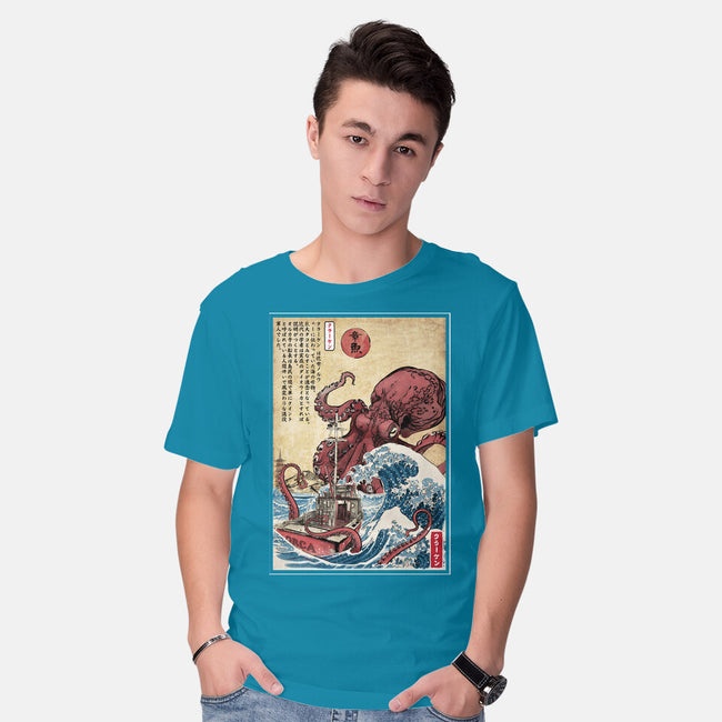 Hunting The Kraken In Japan-Mens-Basic-Tee-DrMonekers