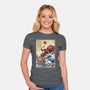 Hunting The Kraken In Japan-Womens-Fitted-Tee-DrMonekers