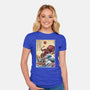 Hunting The Kraken In Japan-Womens-Fitted-Tee-DrMonekers