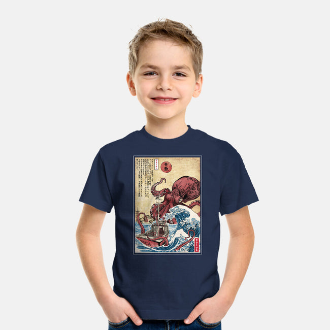 Hunting The Kraken In Japan-Youth-Basic-Tee-DrMonekers