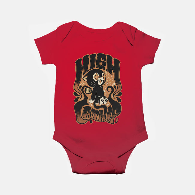 High On Catnip-Baby-Basic-Onesie-Popnotic