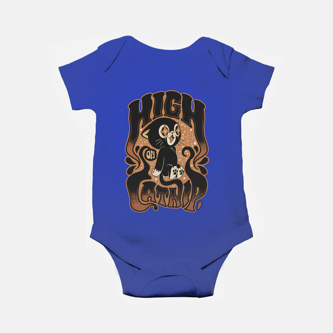 High On Catnip-Baby-Basic-Onesie-Popnotic