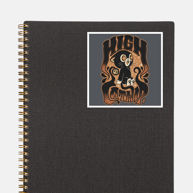 High On Catnip-None-Glossy-Sticker-Popnotic