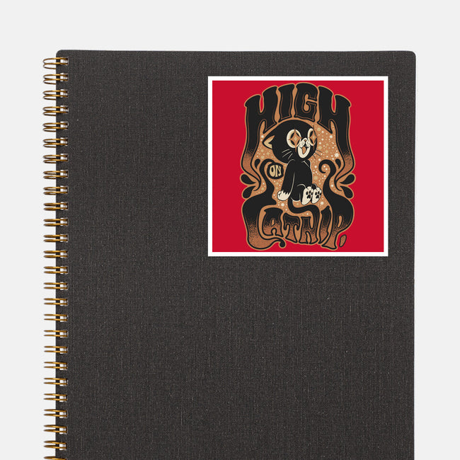 High On Catnip-None-Glossy-Sticker-Popnotic