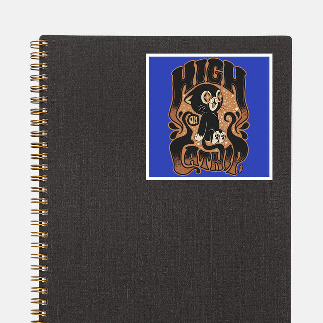 High On Catnip-None-Glossy-Sticker-Popnotic
