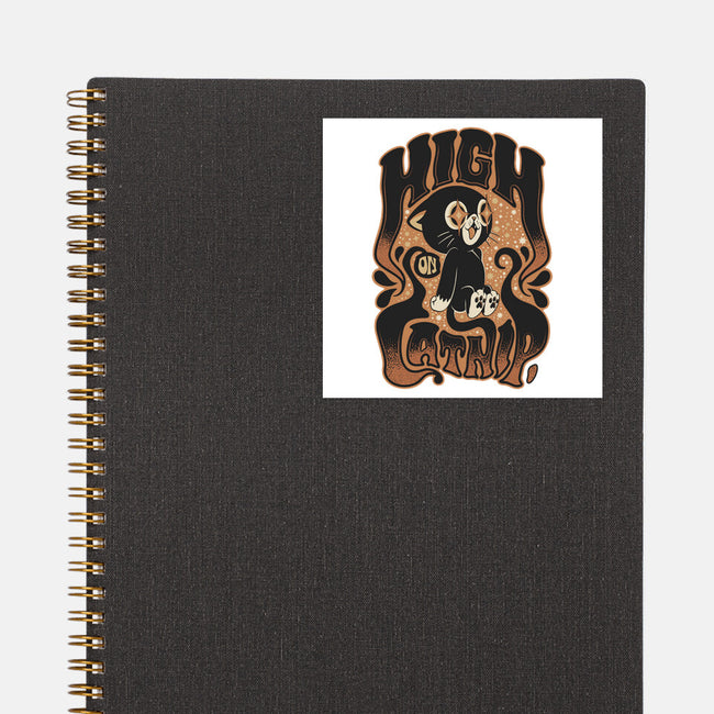 High On Catnip-None-Glossy-Sticker-Popnotic