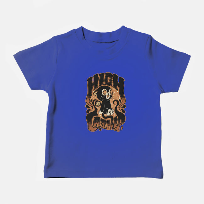 High On Catnip-Baby-Basic-Tee-Popnotic