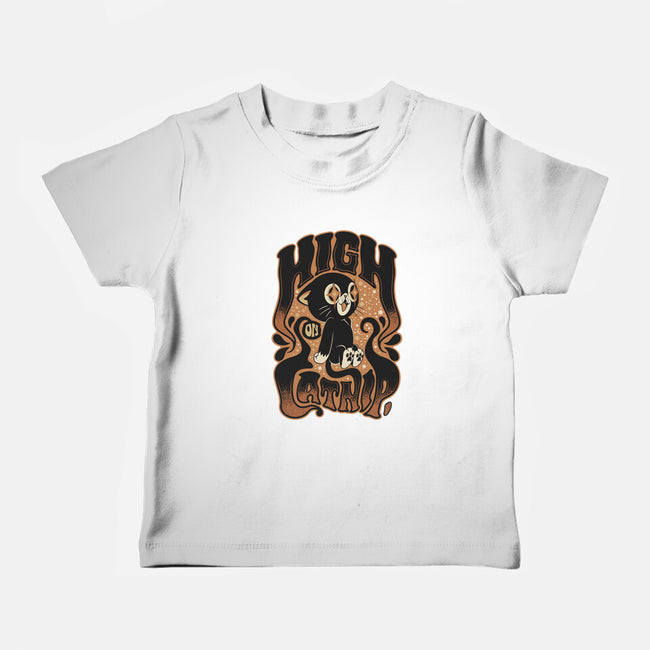 High On Catnip-Baby-Basic-Tee-Popnotic