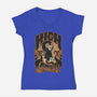 High On Catnip-Womens-V-Neck-Tee-Popnotic