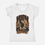 High On Catnip-Womens-V-Neck-Tee-Popnotic