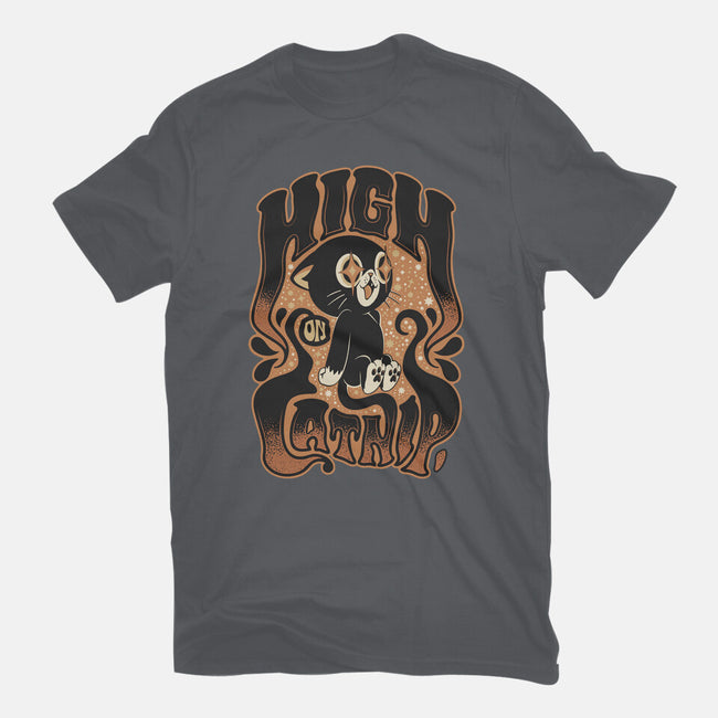 High On Catnip-Mens-Heavyweight-Tee-Popnotic