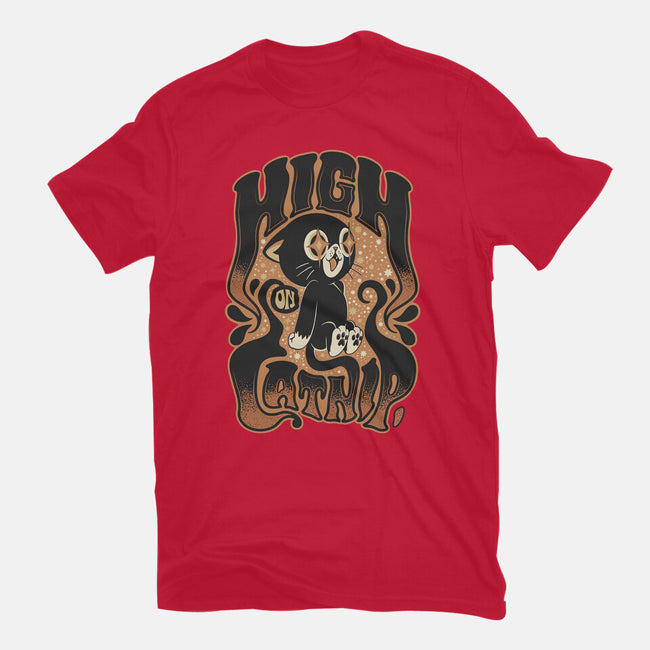 High On Catnip-Mens-Heavyweight-Tee-Popnotic